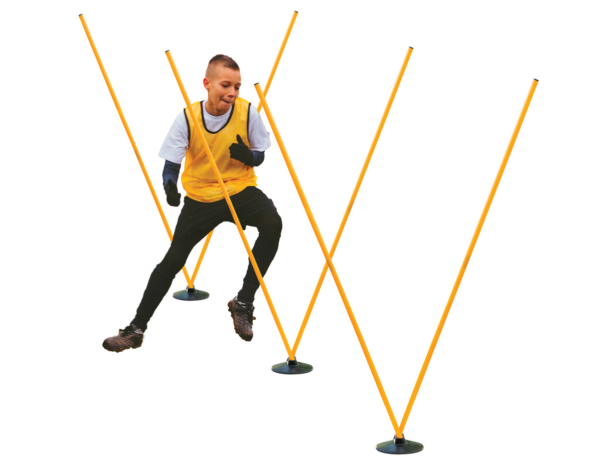 Champion Sports Pro Agility Pole Set Exercise & Wellness Functional Training Speed & Agility