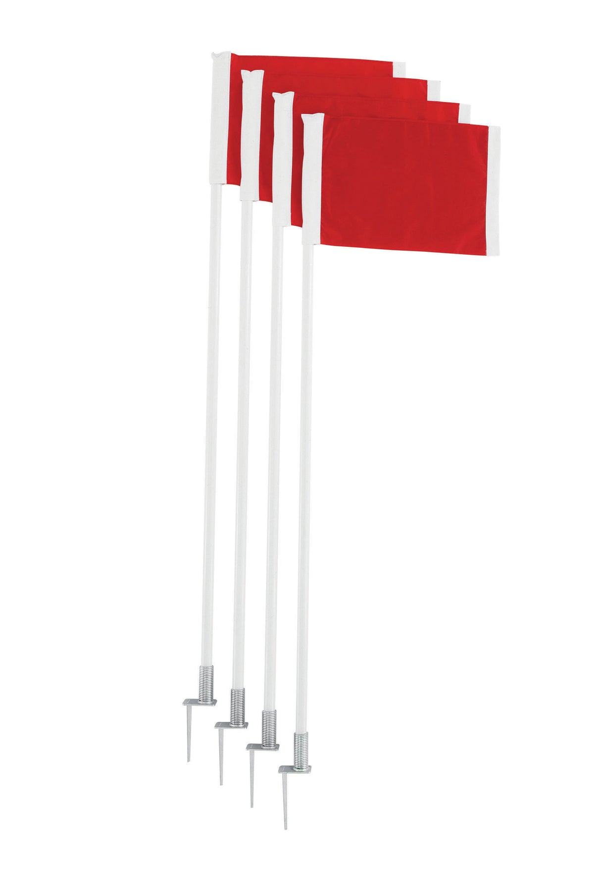 Champion Sports Spring Loaded Corner Flags Soccer Field Equipment All