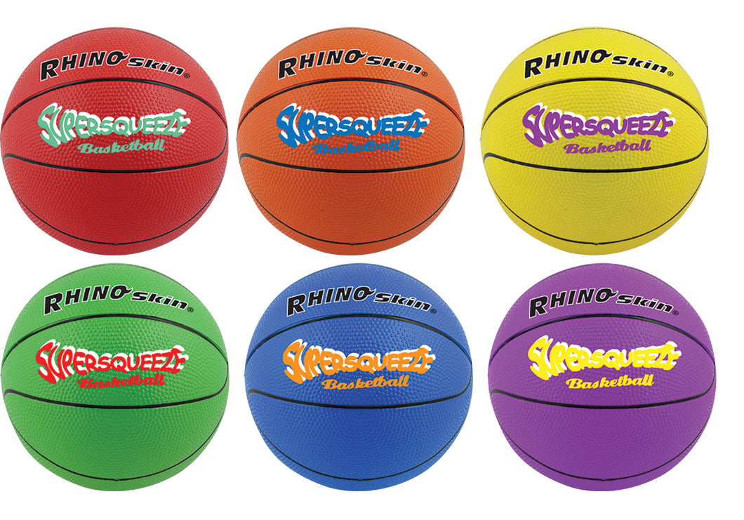 Champion Sports Rhino Skin® Super Squeeze Basketball Set Basketball Basketballs All