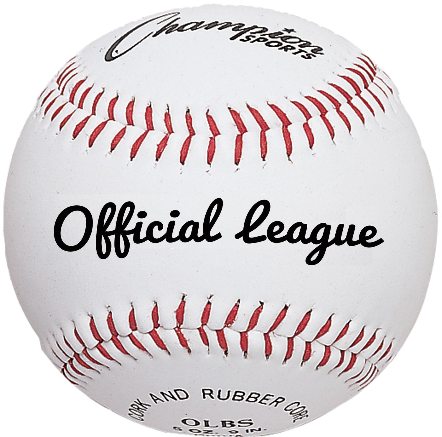 Champion Sports Syntex Leather Baseball - Dozen Baseball Baseballs All