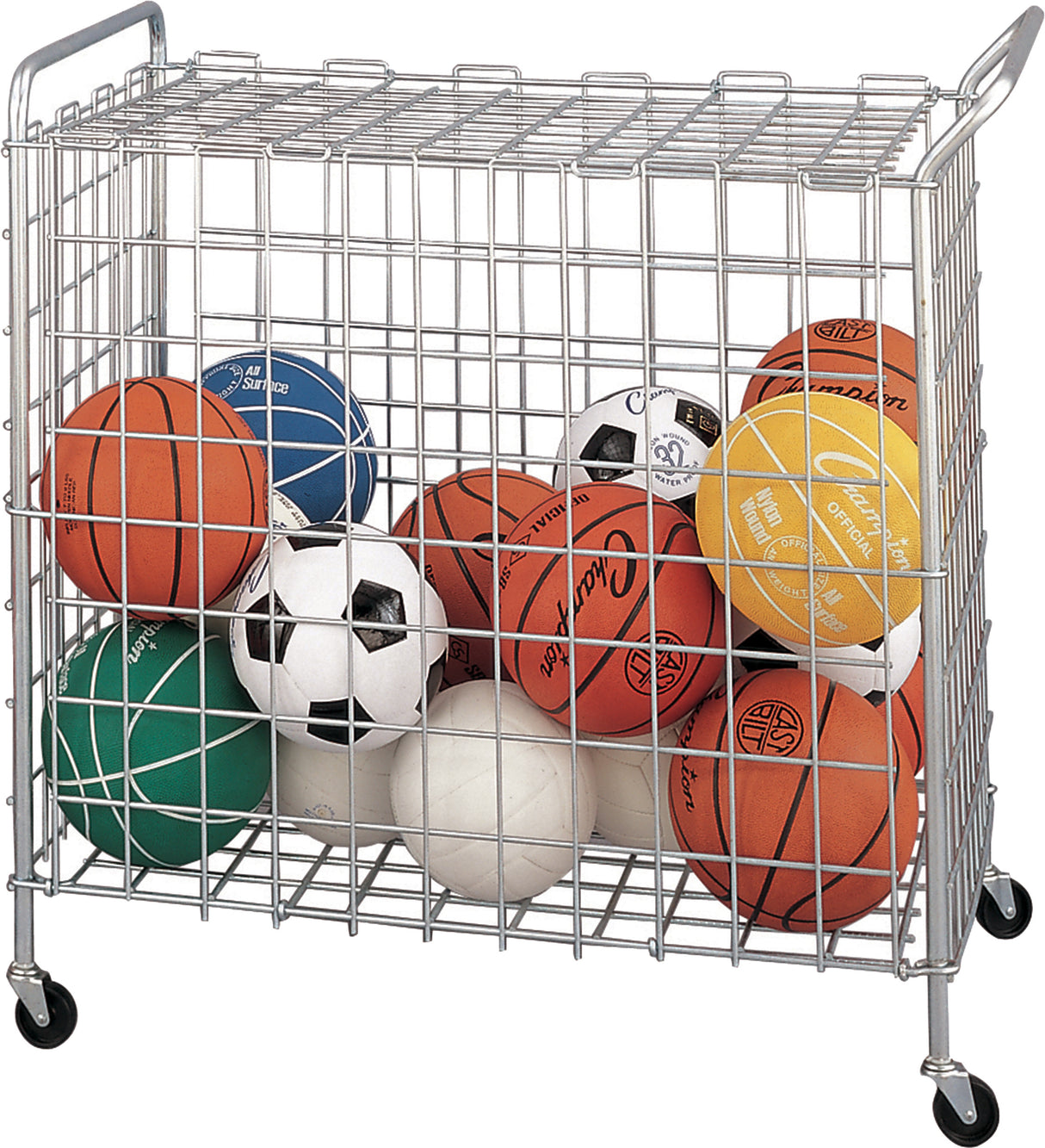 Champion Sports Portable Lockable Ball Locker Basketball Equipment All