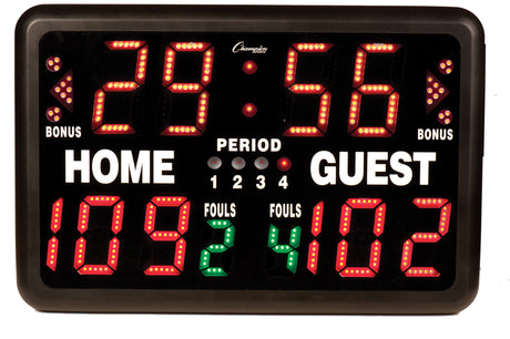 Champion Sports Tabletop Indoor Electronic Scoreboard W/Remote Basketball Equipment All