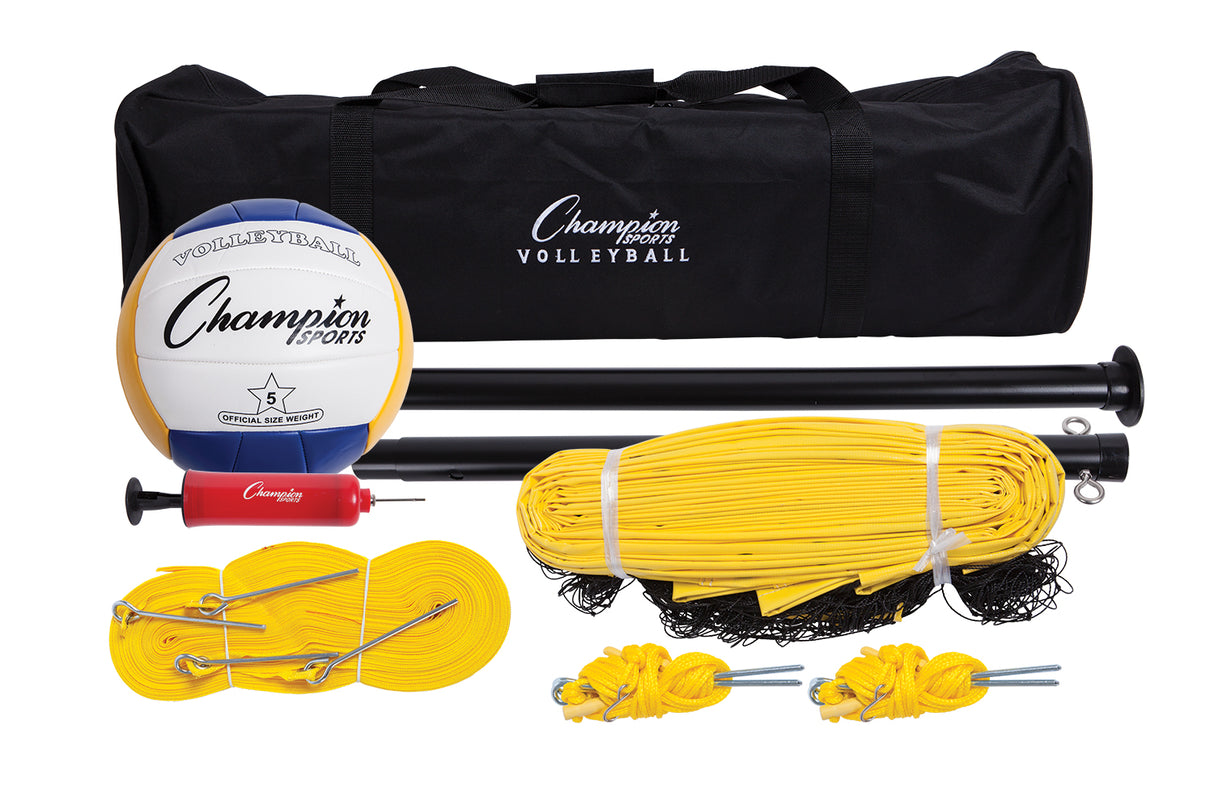 Champion Sports Tournament Series Volleyball Set Volleyball Nets & Court Equipment All
