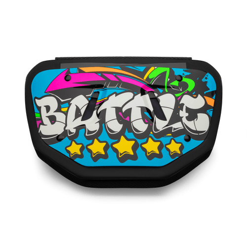 Battle Graffiti23 Youth Football Back Plate Football Back Plates Youth