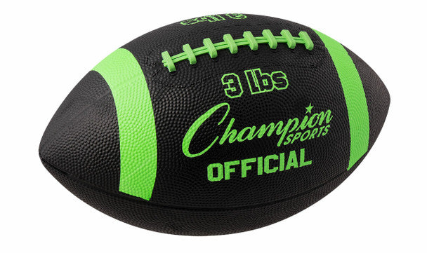 Champion Sports 3 LB Official Size Weighted Football Trainer Football Footballs All