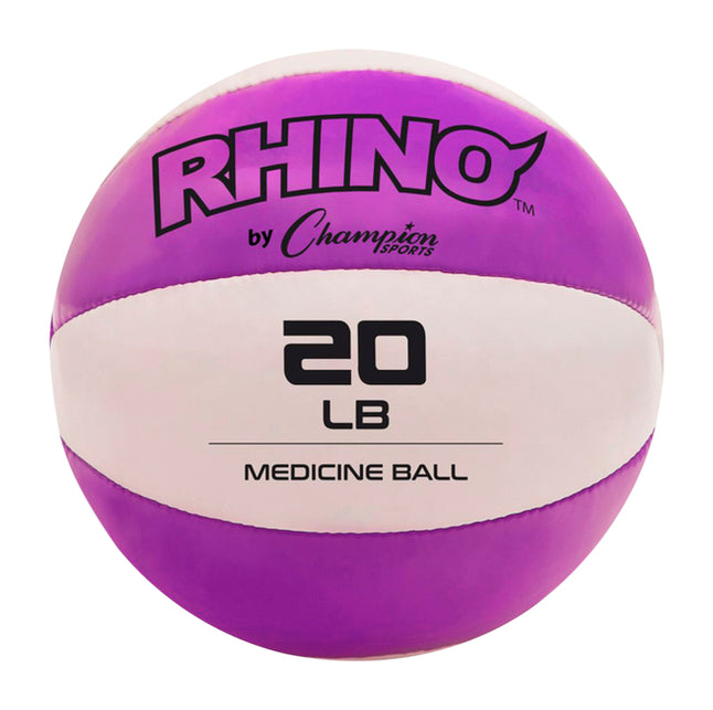 Champion Sports Rhino Leather Medicine Ball Exercise & Wellness Strength Medicine Balls
