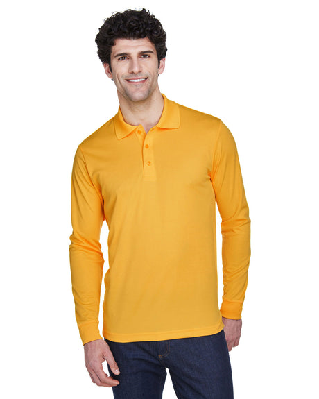 CORE365 Men's Pinnacle Performance Long-Sleeve Piqué Polo Mens Apparel Shirts & Tops
