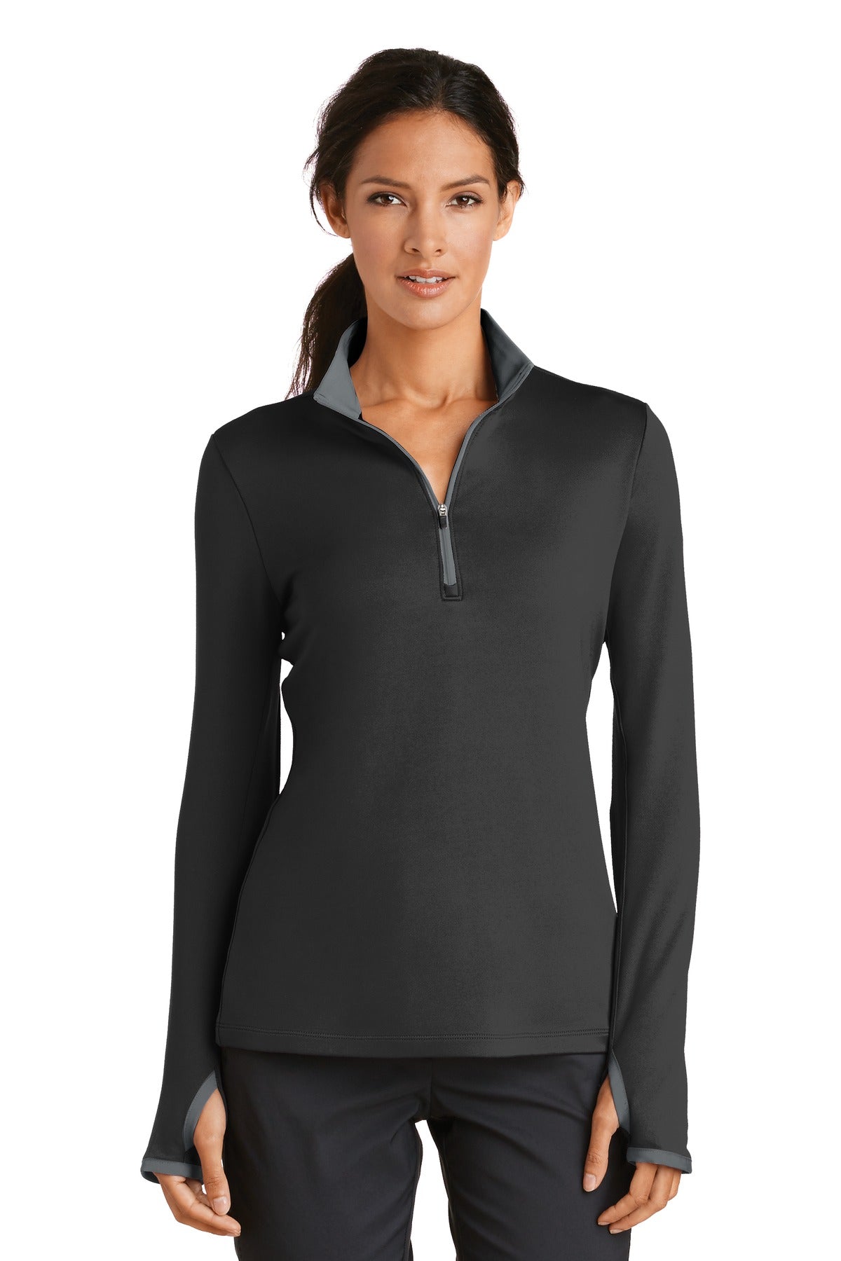 Nike Women's Dri-FIT Stretch 1/2 Zip Cover-Up. 779796 Corporate Apparel Sweatshirts & Fleece