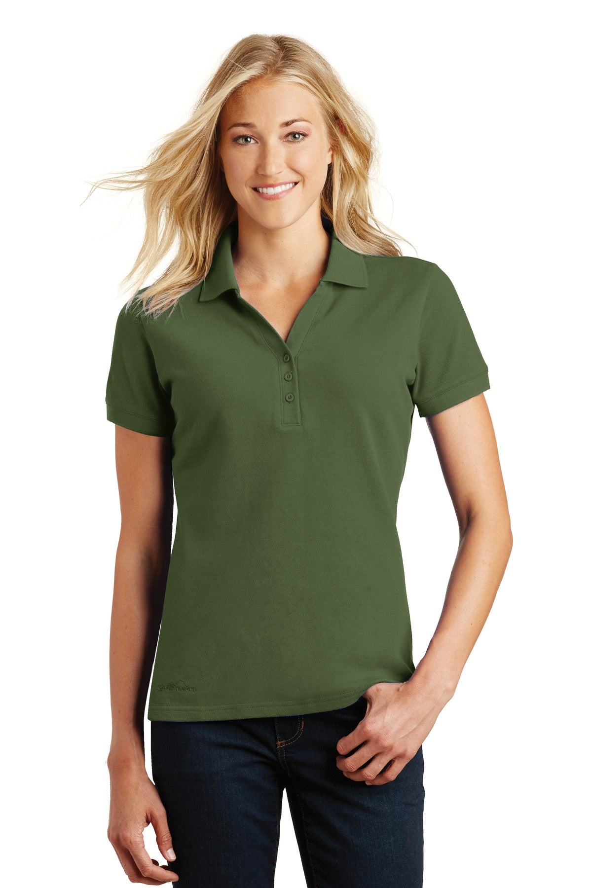 Eddie Bauer Ladies Cotton Pique Polo. EB101 Corporate Apparel Shirts & Tops
