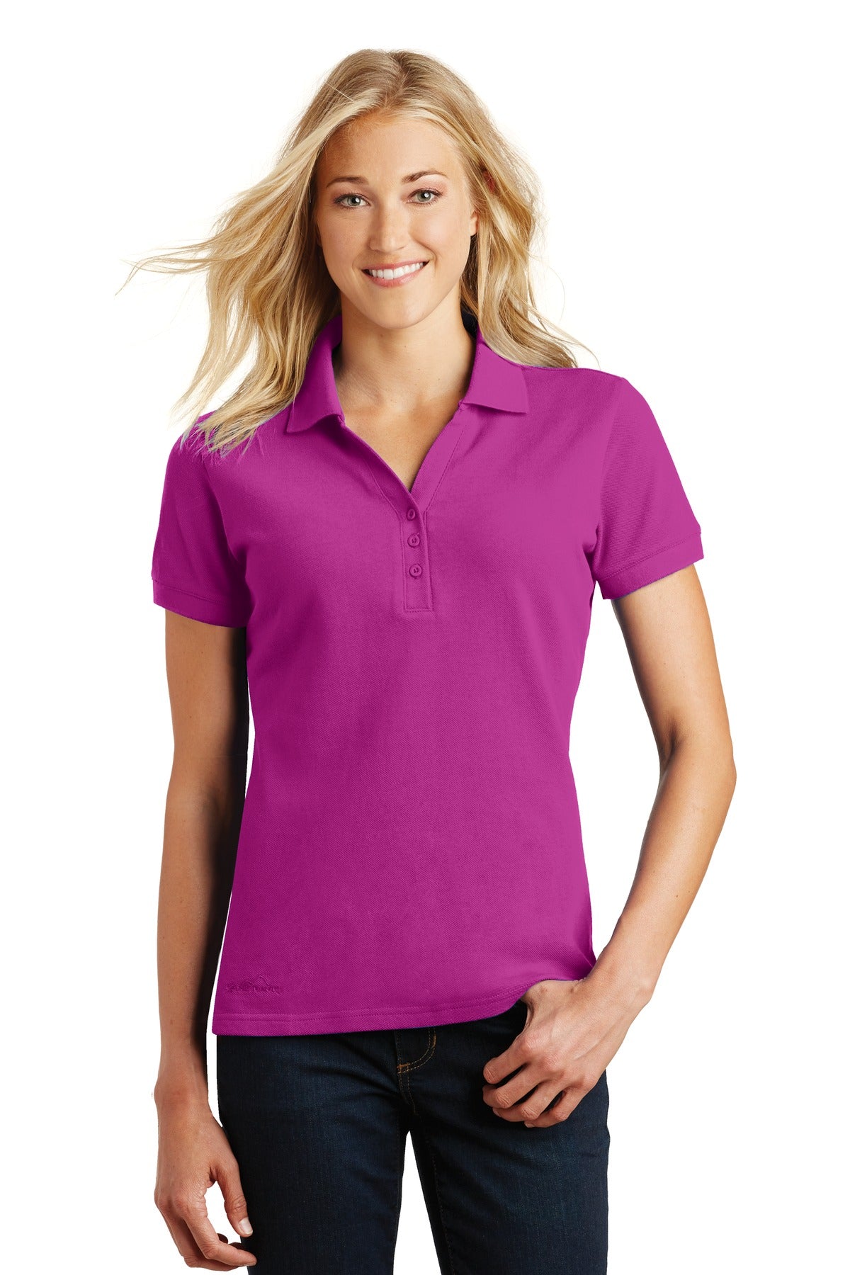 Eddie Bauer Ladies Cotton Pique Polo. EB101 Corporate Apparel Shirts & Tops