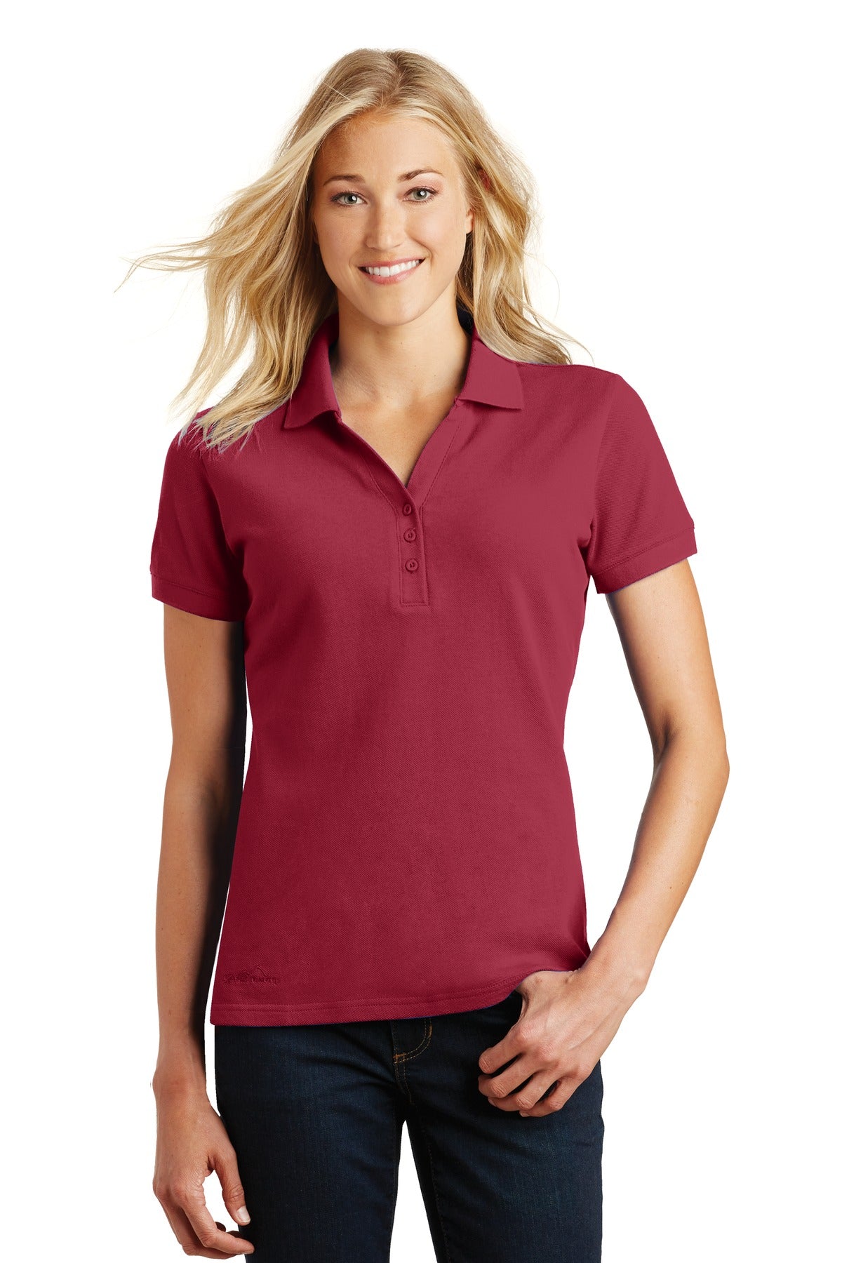 Eddie Bauer Ladies Cotton Pique Polo. EB101 Corporate Apparel Shirts & Tops