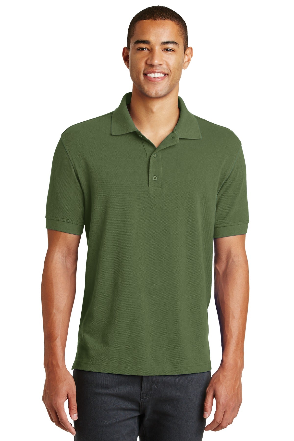 Eddie Bauer Men's Cotton Pique Polo. EB100 Corporate Apparel Shirts & Tops