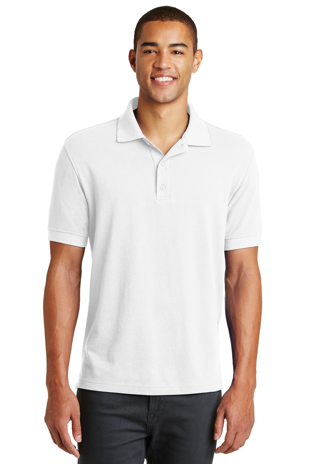 Eddie Bauer Men's Cotton Pique Polo. EB100 Corporate Apparel Shirts & Tops