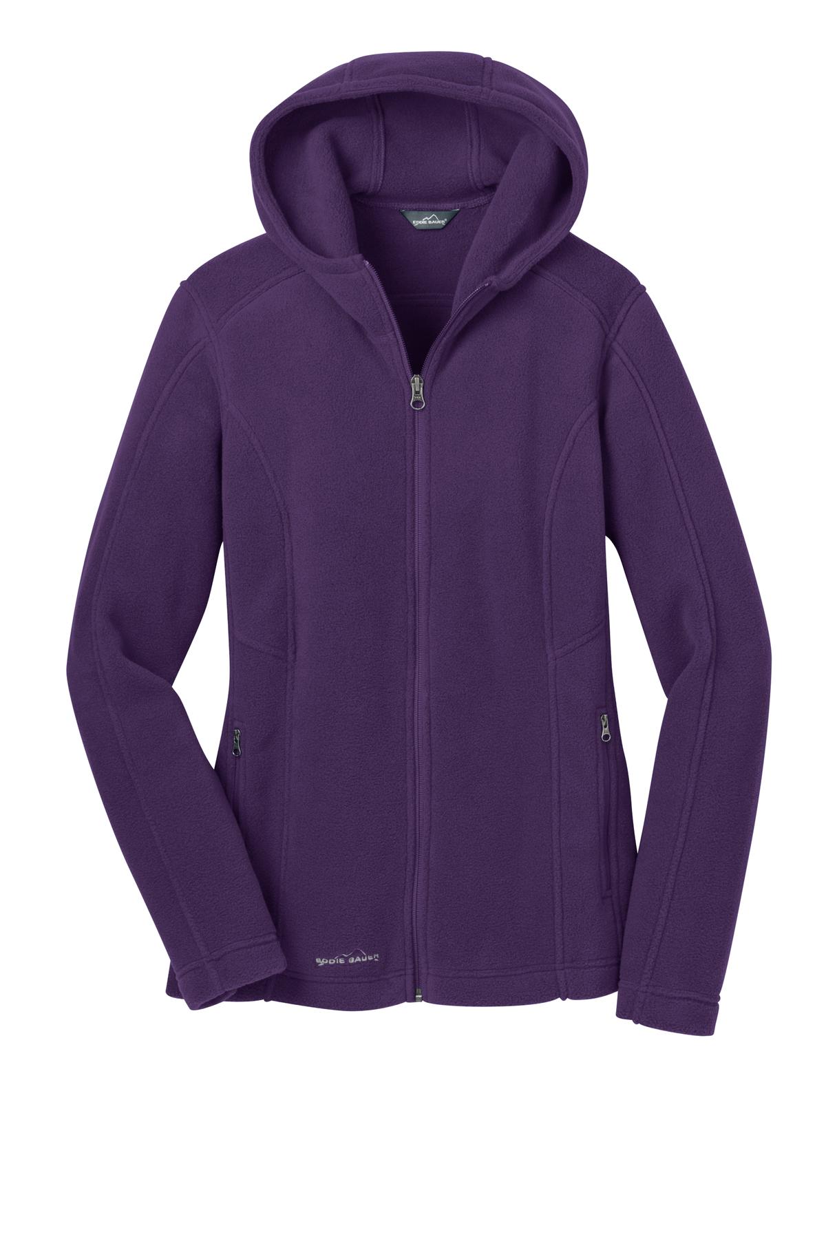 Eddie Bauer Ladies Hooded Full-Zip Fleece Jacket. EB206 Corporate Apparel Jackets & Vests