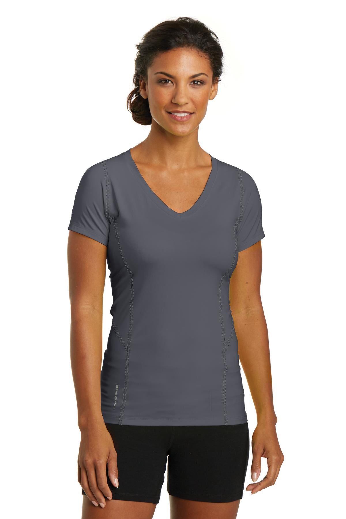 OGIO ENDURANCE Ladies Nexus V-Neck T-Shirt. LOE330 Corporate Apparel Shirts & Tops