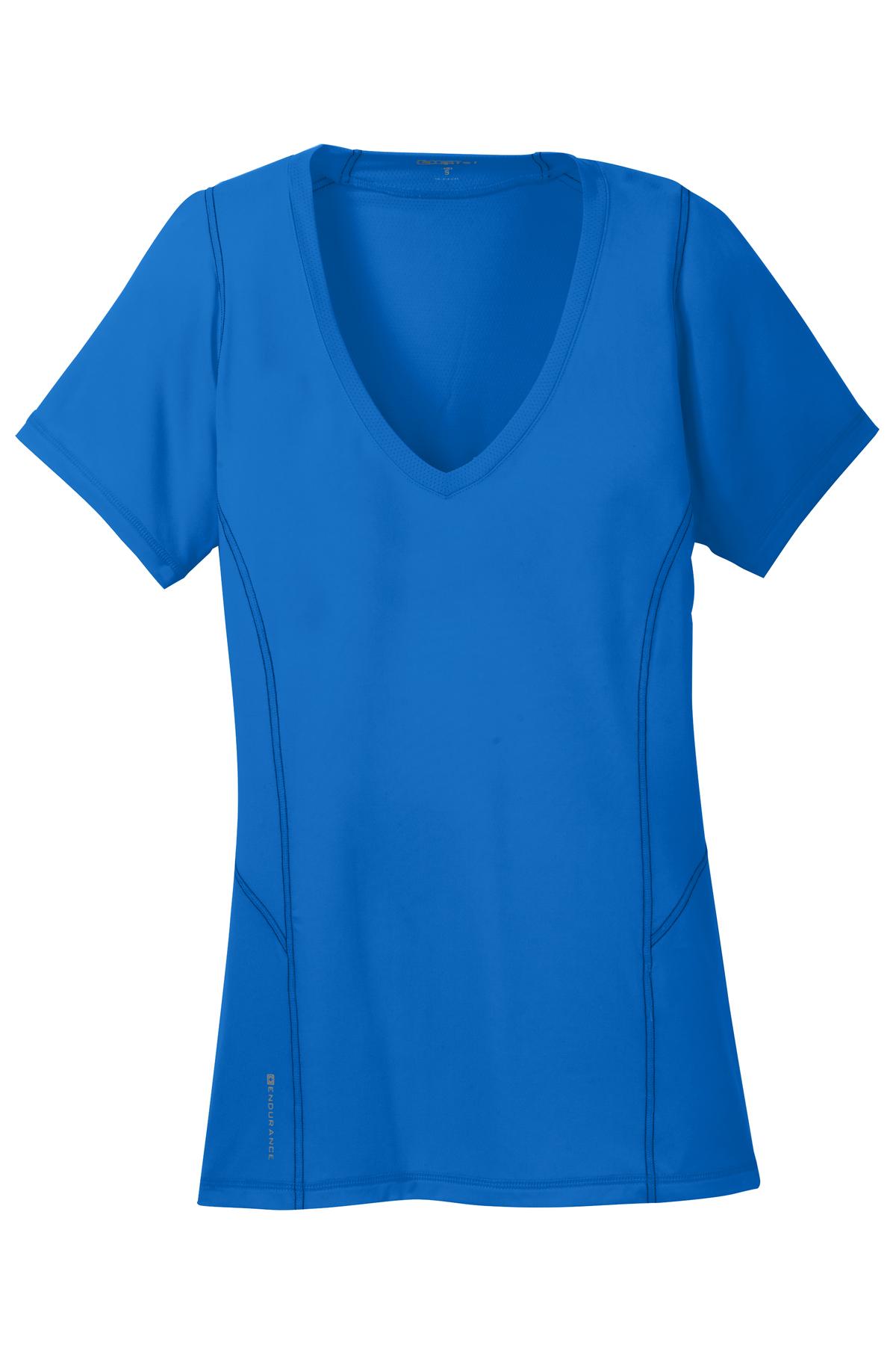 OGIO ENDURANCE Ladies Nexus V-Neck T-Shirt. LOE330 Corporate Apparel Shirts & Tops