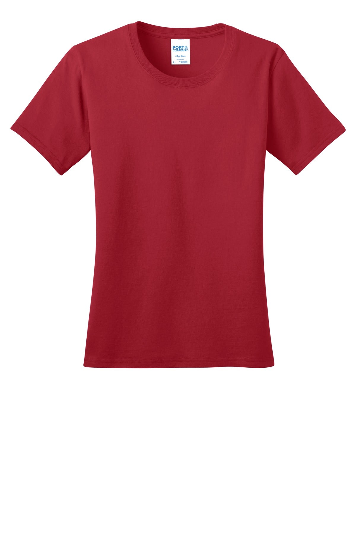 Port & Company Women's Ring Spun Cotton Tee LPC150 Womens Apparel Shirts & Tops