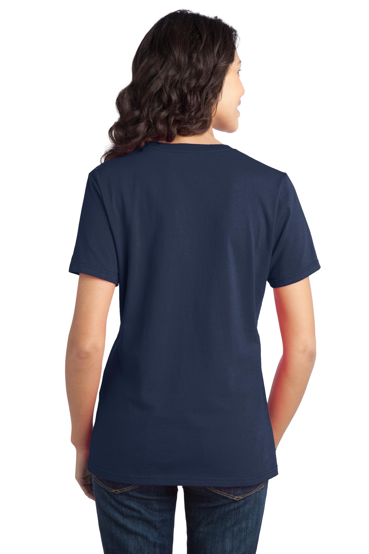 Port & Company Women's Ring Spun Cotton Tee LPC150 Womens Apparel Shirts & Tops