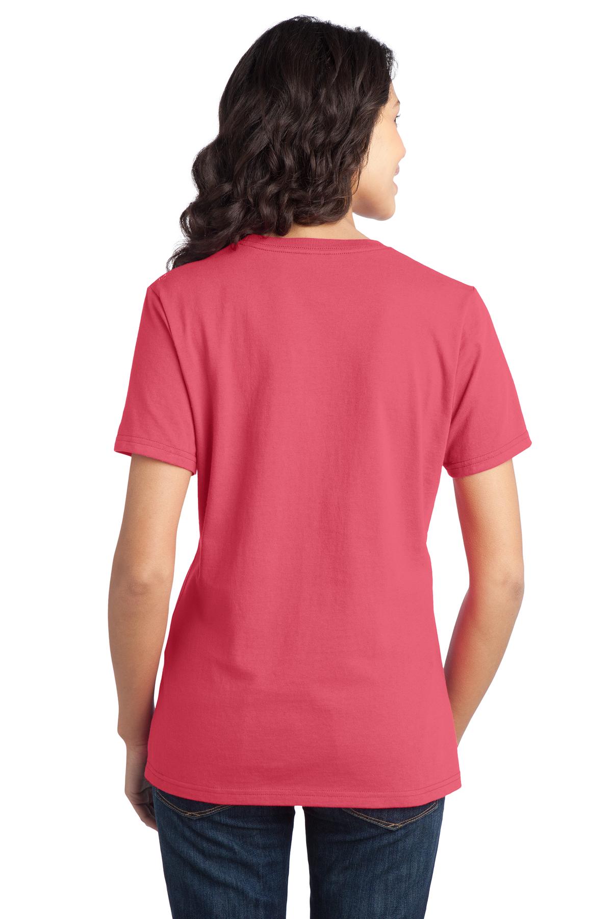 Port & Company Women's Ring Spun Cotton Tee LPC150 Womens Apparel Shirts & Tops