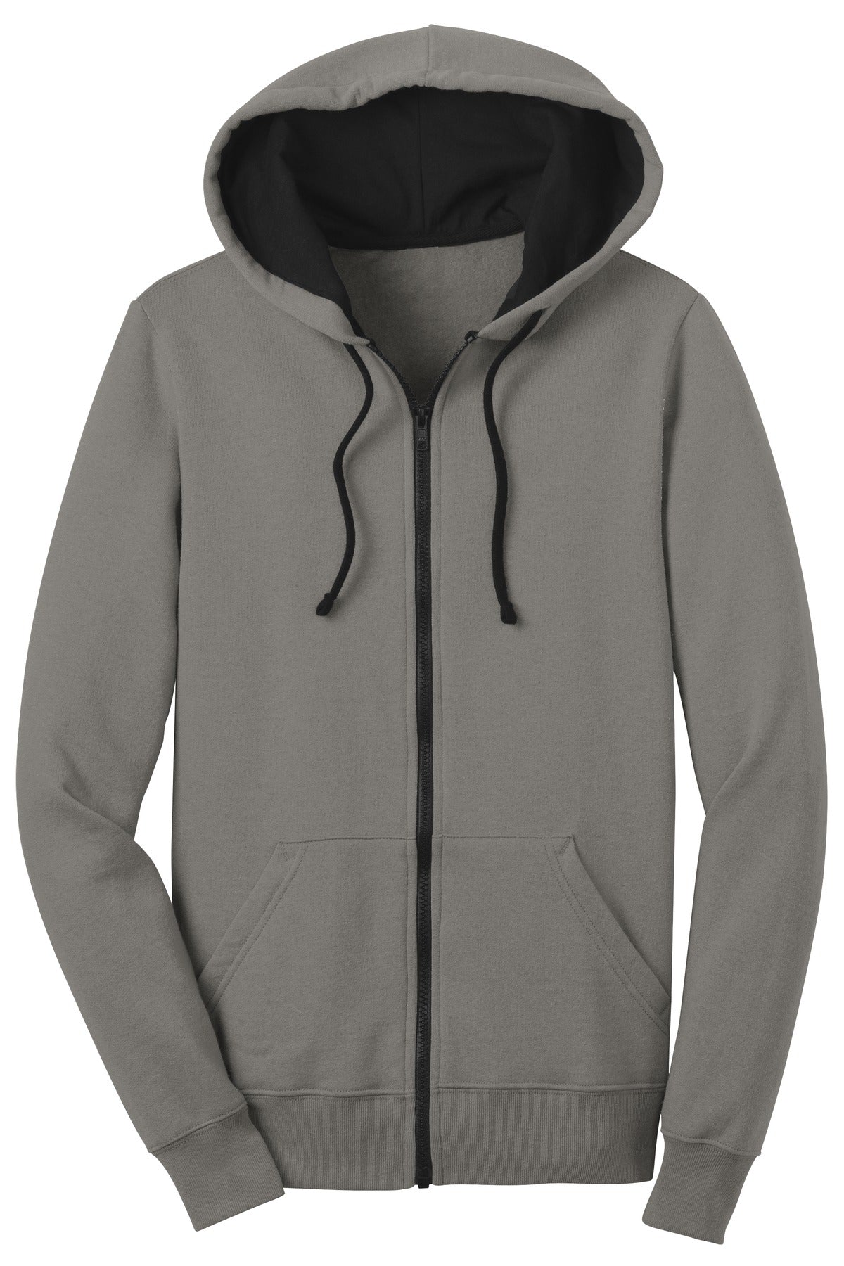 District Juniors The Concert Fleece Full-Zip Hoodie. DT801 Womens Apparel Sweatshirts & Fleece