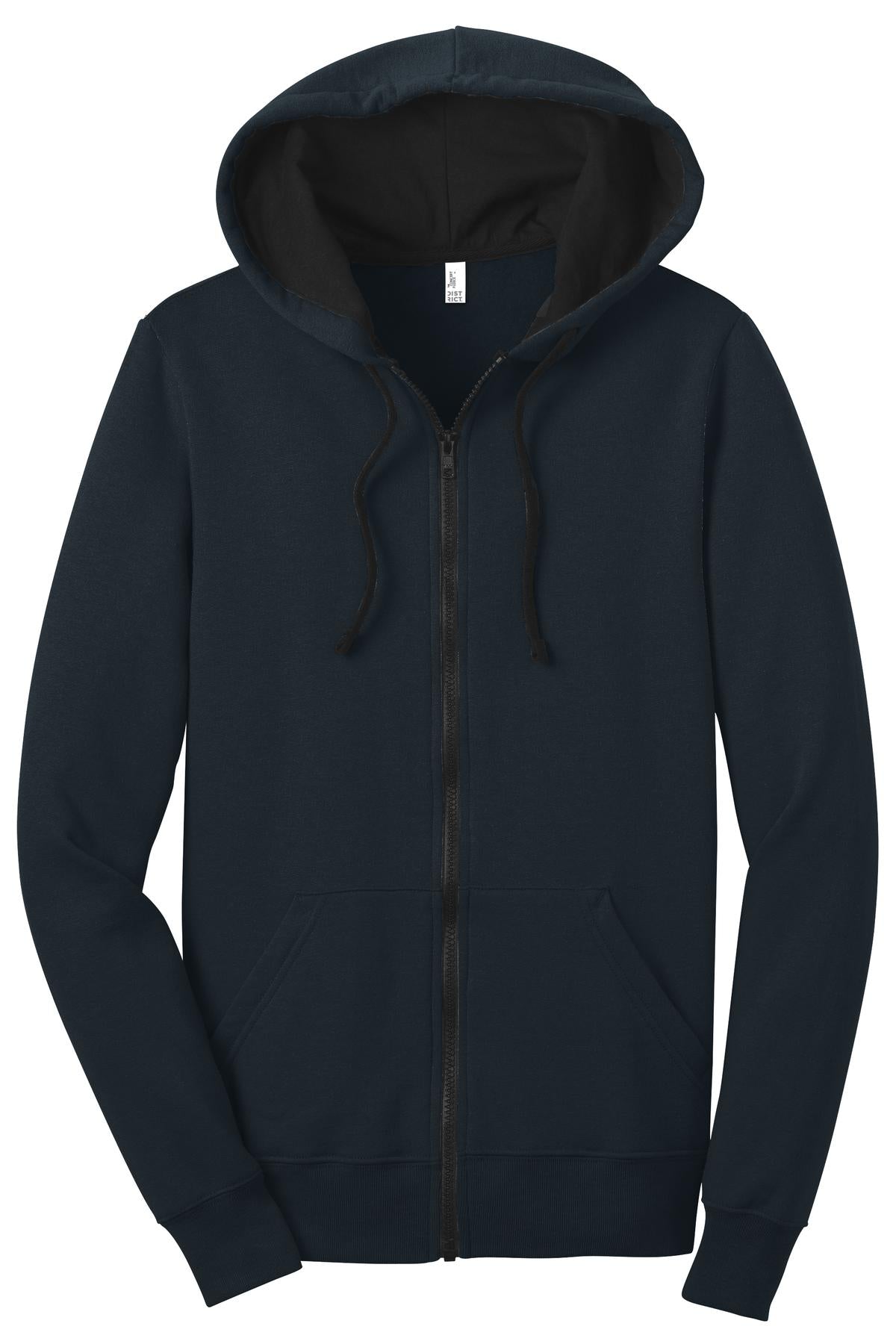 District Juniors The Concert Fleece Full-Zip Hoodie. DT801 Womens Apparel Sweatshirts & Fleece