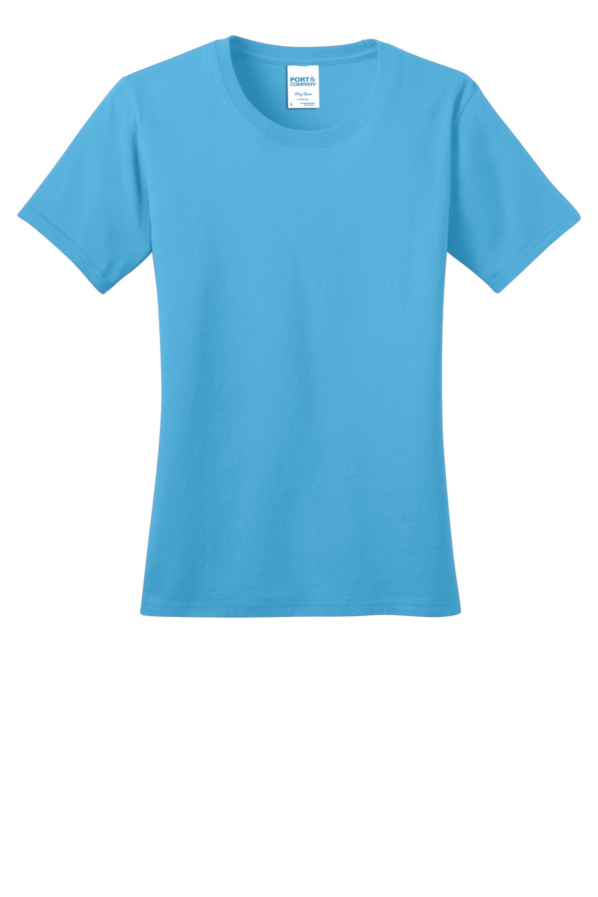Port & Company Women's Ring Spun Cotton Tee LPC150 Womens Apparel Shirts & Tops