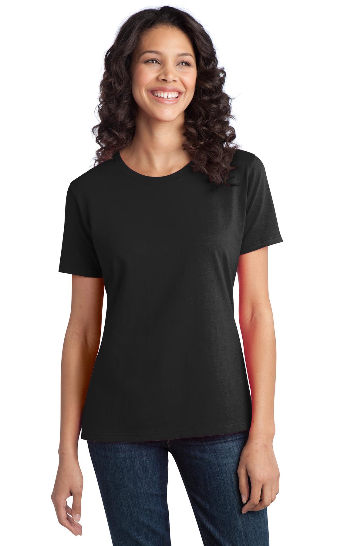 Port & Company Women's Ring Spun Cotton Tee LPC150 Womens Apparel Shirts & Tops