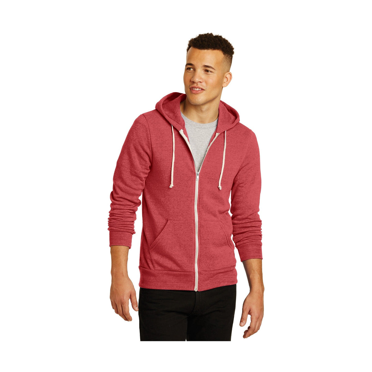 Alternative Apparel Men's Rocky Eco -Fleece Zip Hoodie-1