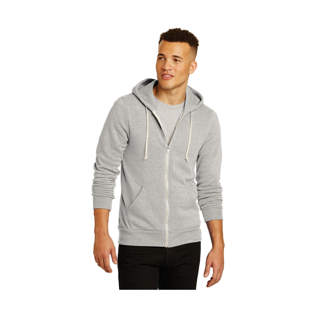 Alternative Apparel Men's Rocky Eco -Fleece Zip Hoodie-1
