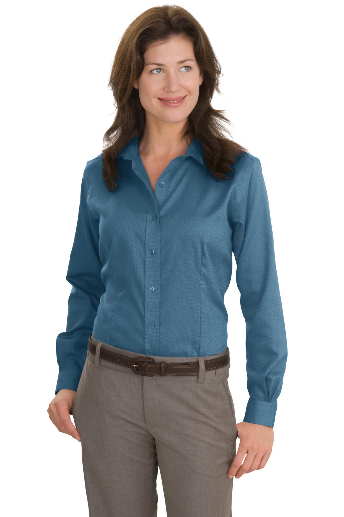 Red House Women's Nailhead Non-Iron Shirt. RH47 Corporate Apparel Shirts & Tops