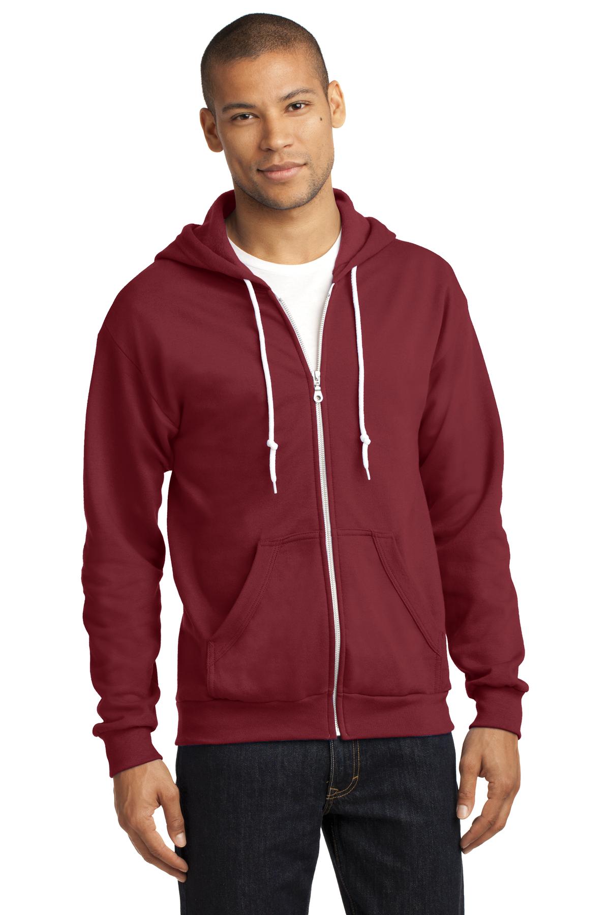Anvil Men's Full-Zip Hooded Sweatshirt