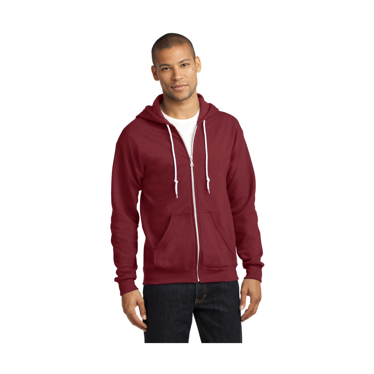 Anvil Men's Full-Zip Hooded Sweatshirt