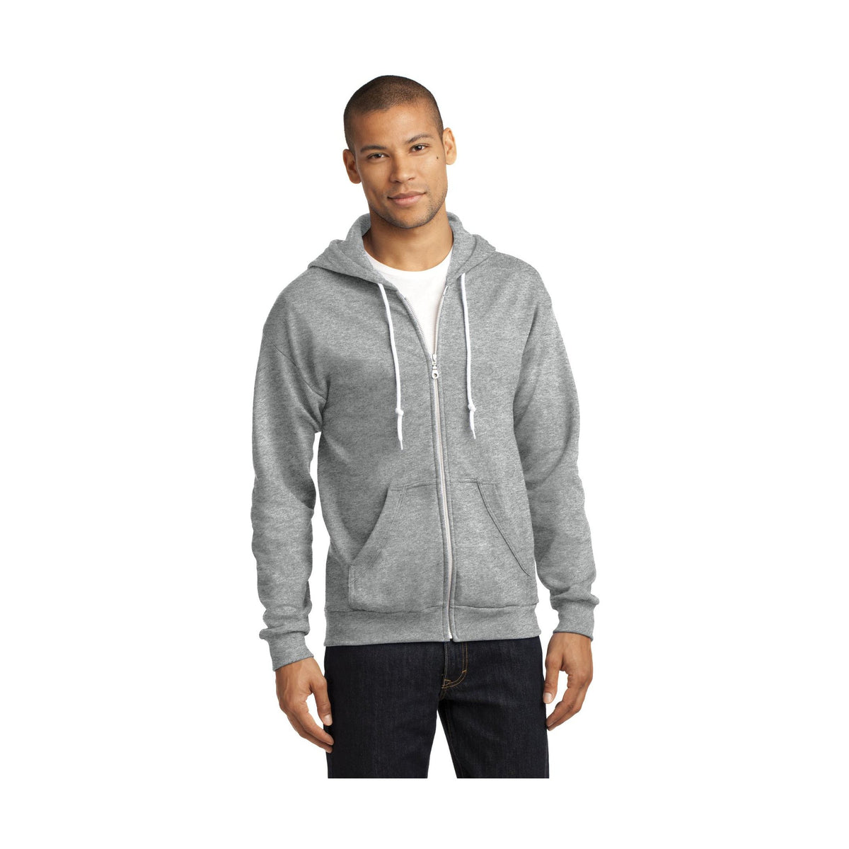 Anvil Men's Full-Zip Hooded Sweatshirt