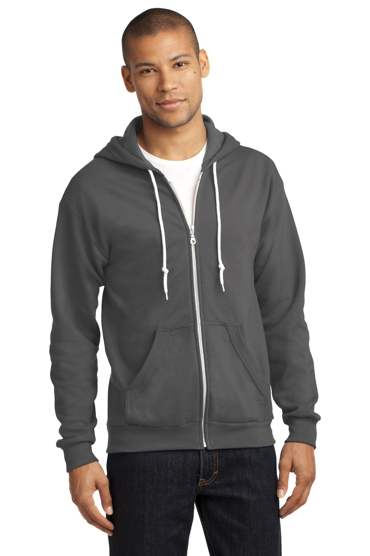Anvil Men's Full-Zip Hooded Sweatshirt