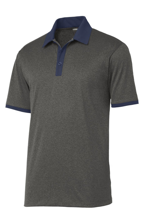 Sport-Tek Men's Heather Contender Contrast Polo ST667 Mens Apparel Shirts & Tops