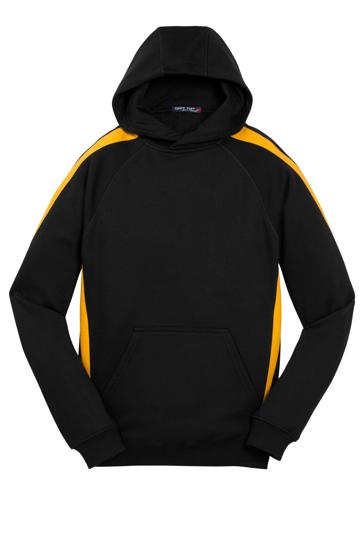 Sport-Tek Youth Sleeve Stripe Pullover Hooded Sweatshirt-3