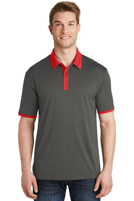 Sport-Tek Men's Heather Contender Contrast Polo ST667 Mens Apparel Shirts & Tops