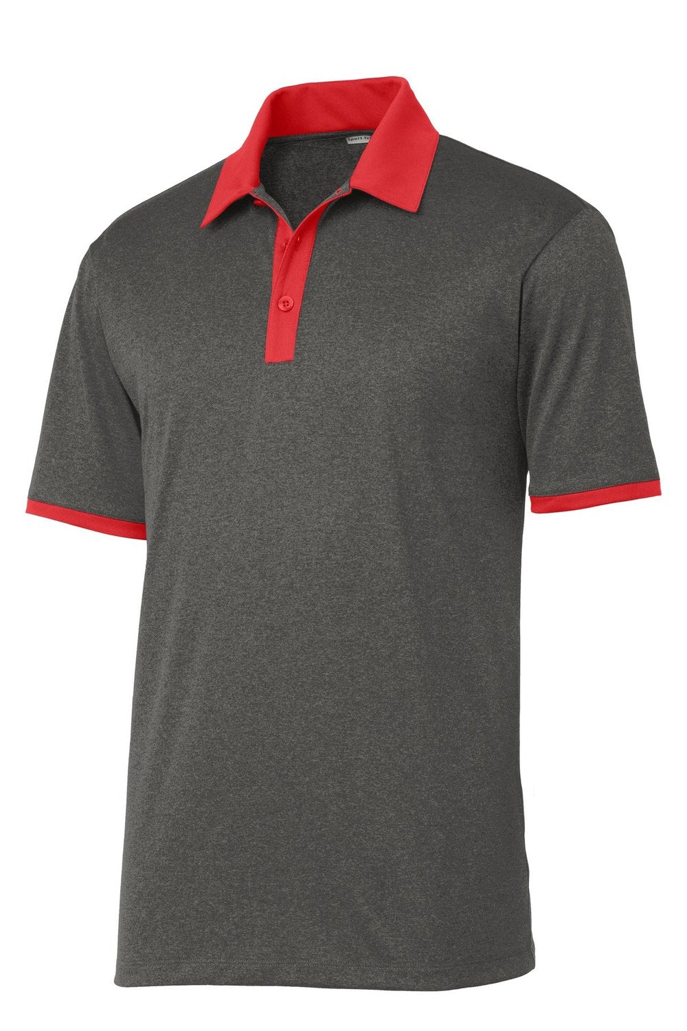 Sport-Tek Men's Heather Contender Contrast Polo ST667 Mens Apparel Shirts & Tops