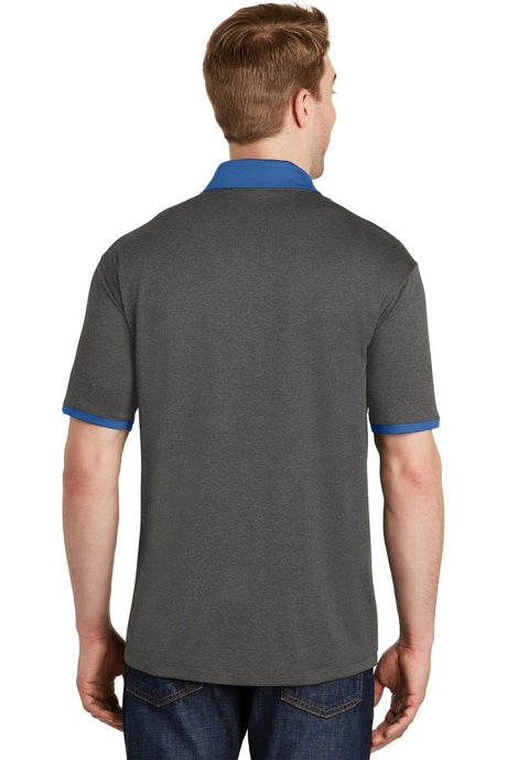 Sport-Tek Men's Heather Contender Contrast Polo ST667 Mens Apparel Shirts & Tops