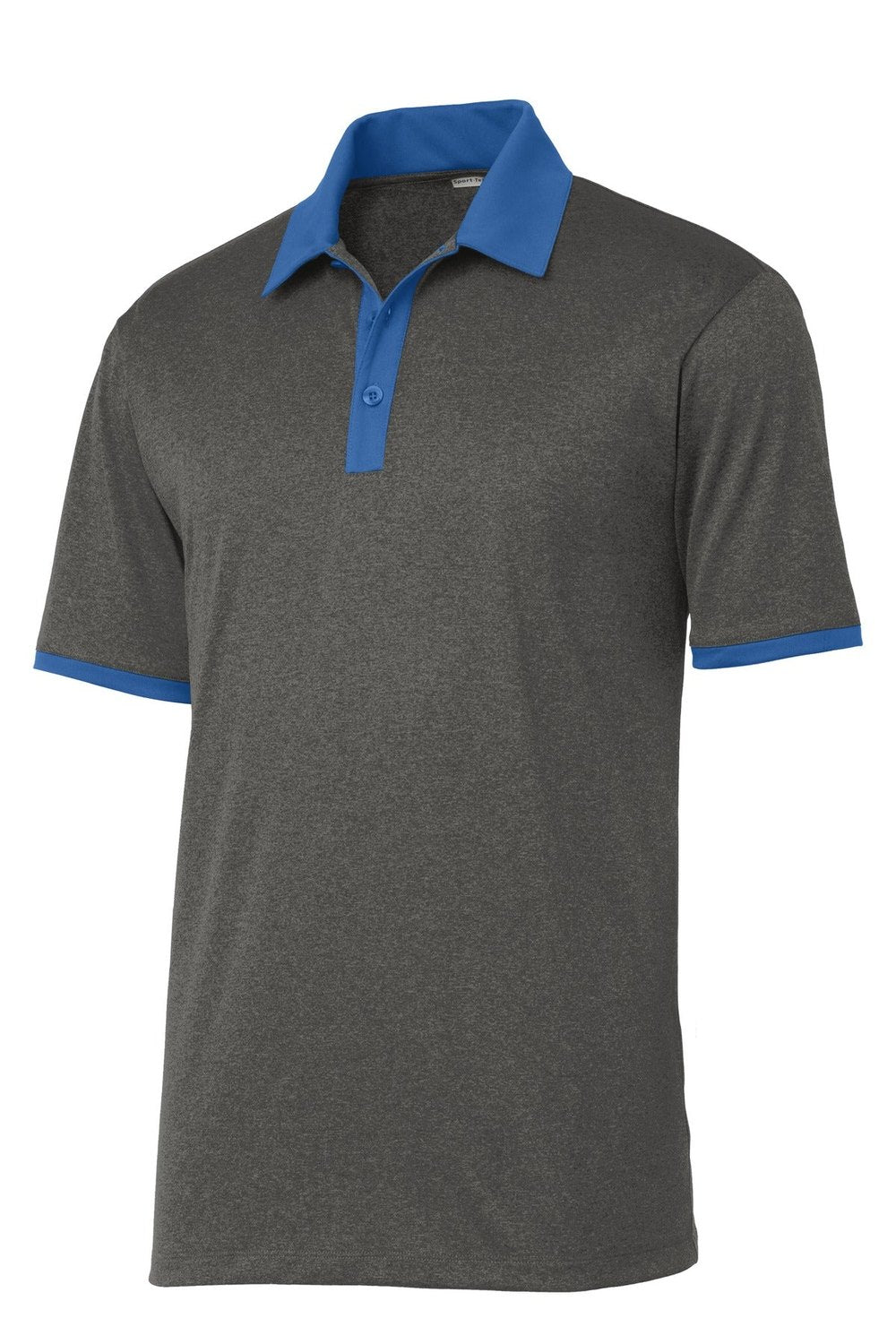 Sport-Tek Men's Heather Contender Contrast Polo ST667 Mens Apparel Shirts & Tops