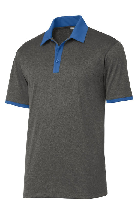 Sport-Tek Men's Heather Contender Contrast Polo ST667 Mens Apparel Shirts & Tops