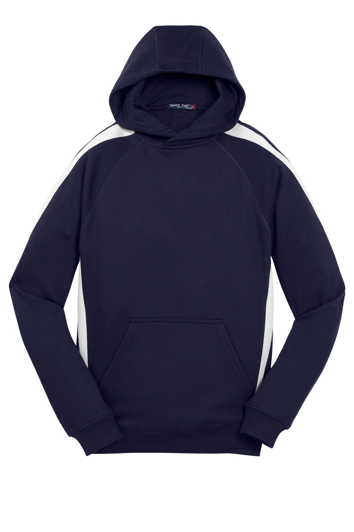 Sport-Tek Youth Sleeve Stripe Pullover Hooded Sweatshirt-3