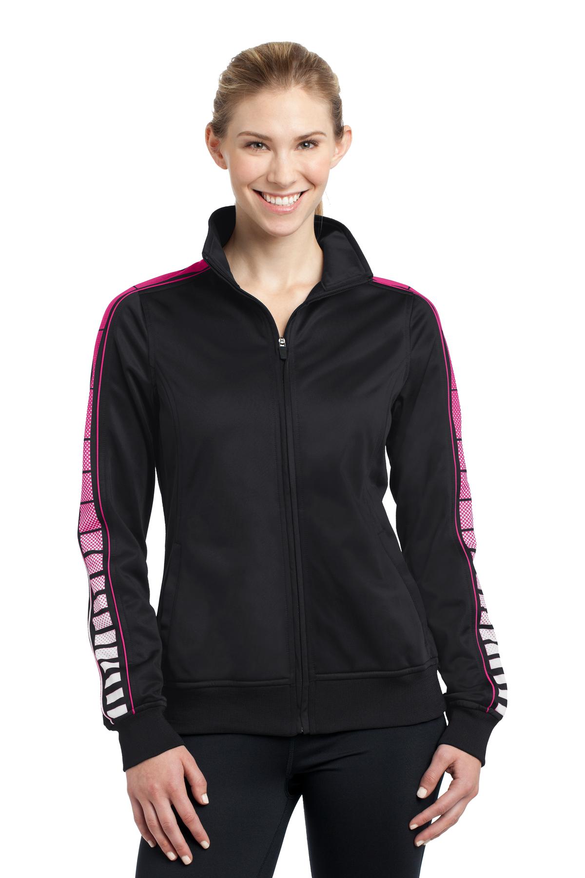 Sport-Tek Women's Dot Sublimation Tricot Track Jacket