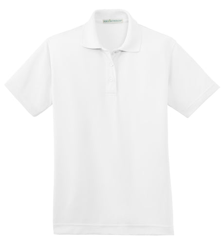Port Authority Ladies Poly-Charcoal Blend Pique Polo. L497 Womens Apparel Shirts & Tops