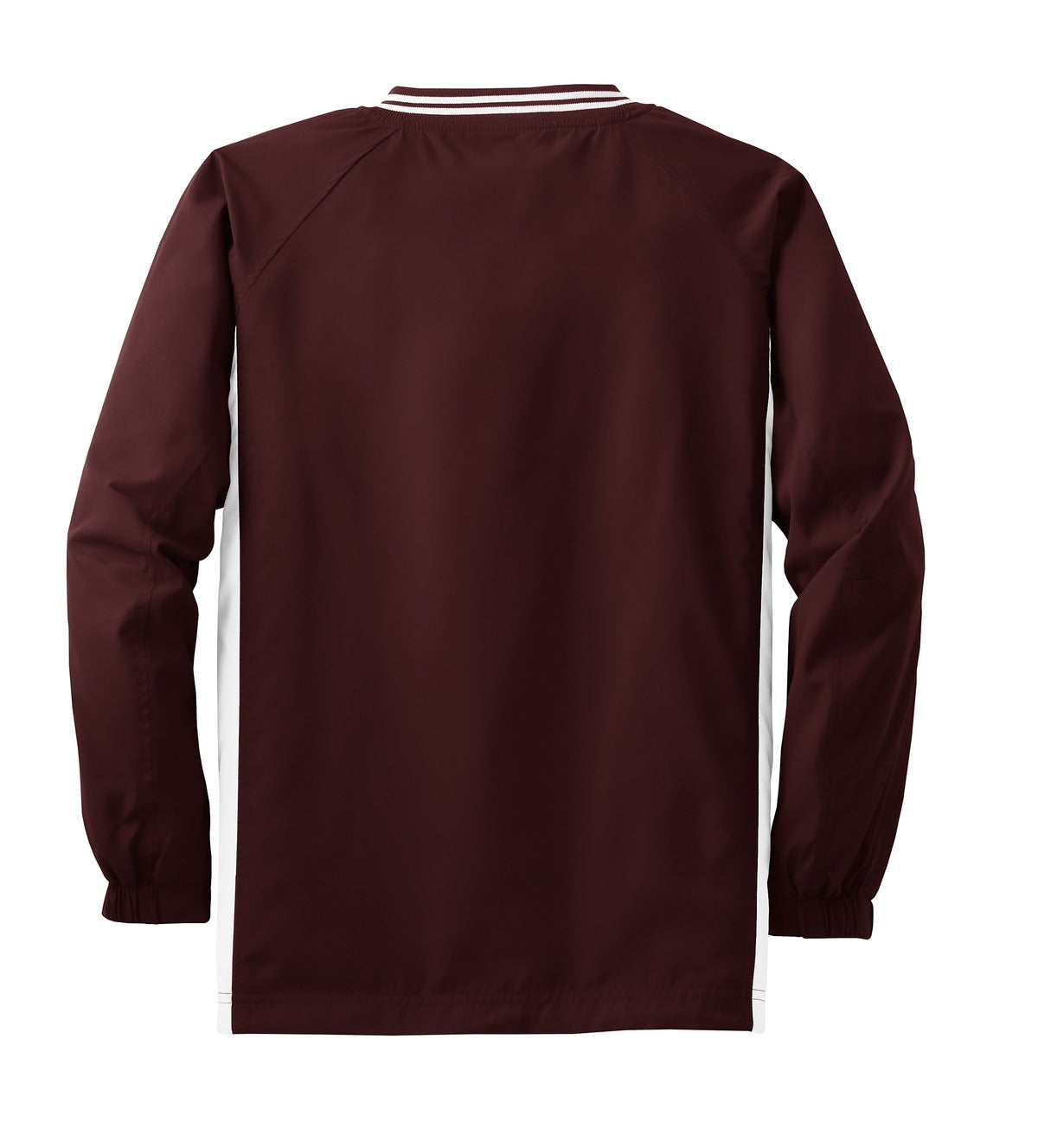 Sport-Tek Youth Tipped V-Neck Raglan Wind Shirt-4
