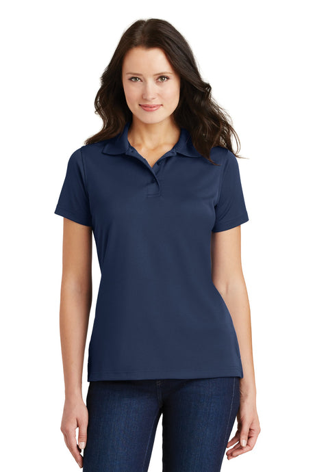 Port Authority Ladies Poly-Charcoal Blend Pique Polo. L497 Womens Apparel Shirts & Tops