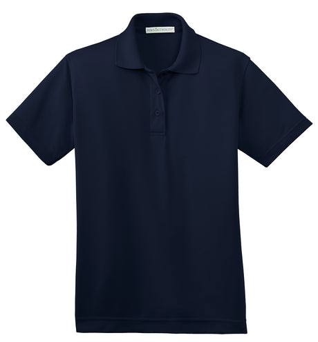 Port Authority Ladies Poly-Charcoal Blend Pique Polo. L497 Womens Apparel Shirts & Tops