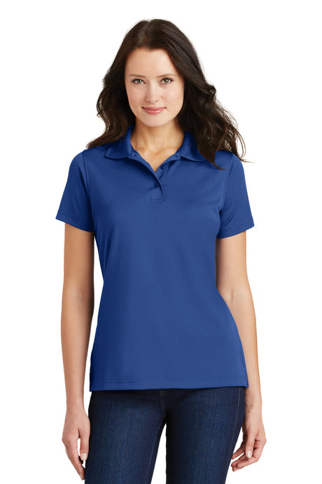 Port Authority Ladies Poly-Charcoal Blend Pique Polo. L497 Womens Apparel Shirts & Tops