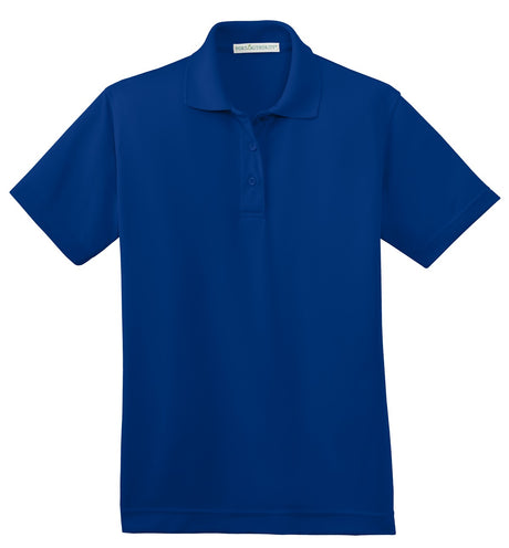 Port Authority Ladies Poly-Charcoal Blend Pique Polo. L497 Womens Apparel Shirts & Tops