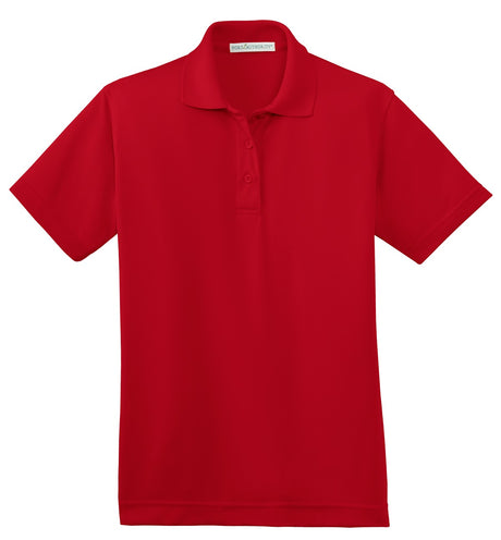 Port Authority Ladies Poly-Charcoal Blend Pique Polo. L497 Womens Apparel Shirts & Tops